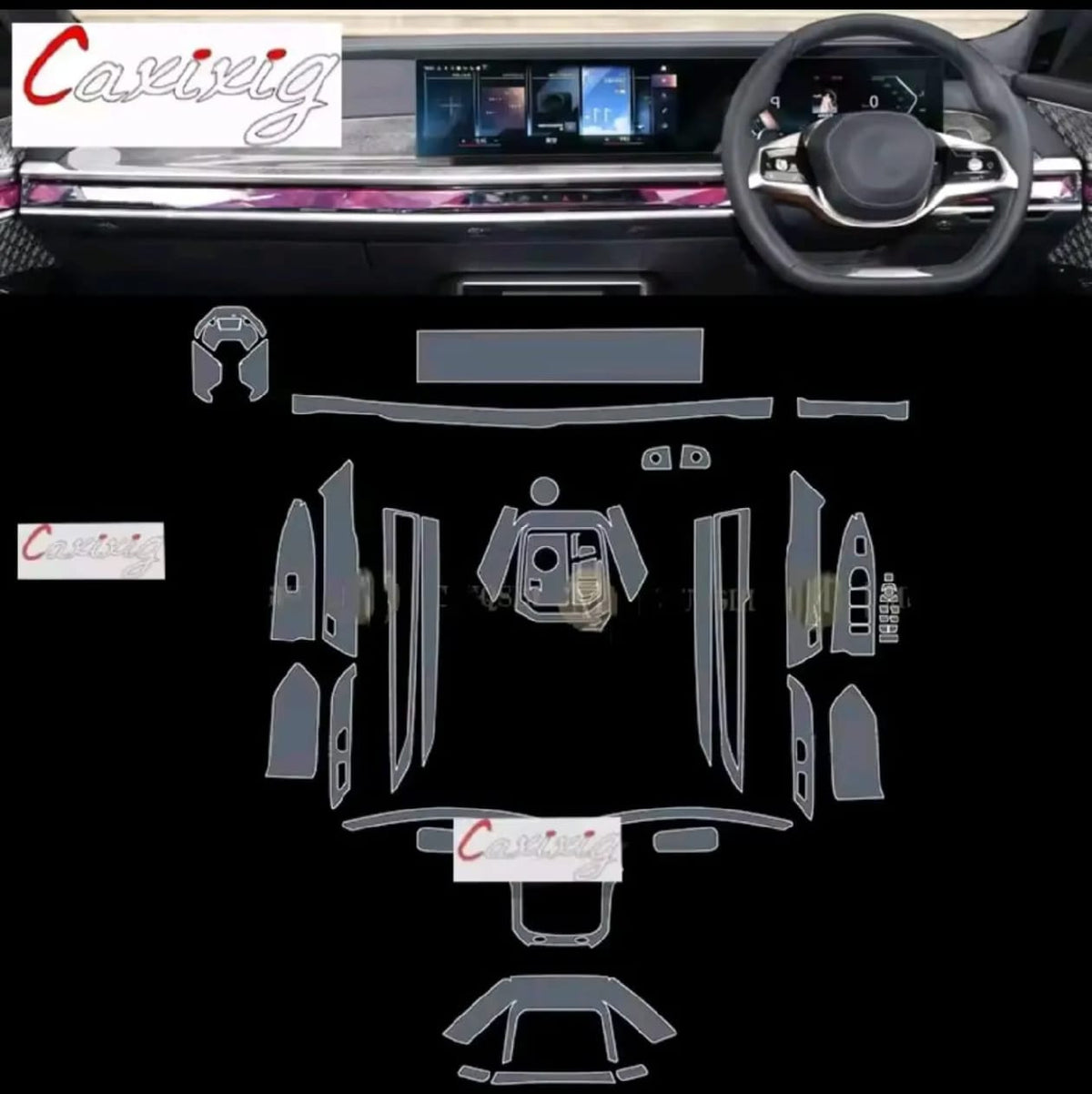 BMW 7 Series I7 Premium TPU Interior PPF Protective Film – Scratch Resistant, Waterproof & Transparent