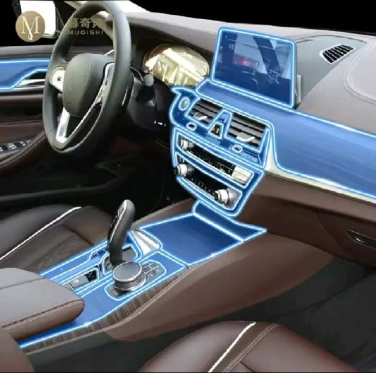 BMW 5 Series Premium TPU Interior PPF Protective Film – Scratch Resistant, Waterproof & Transparent