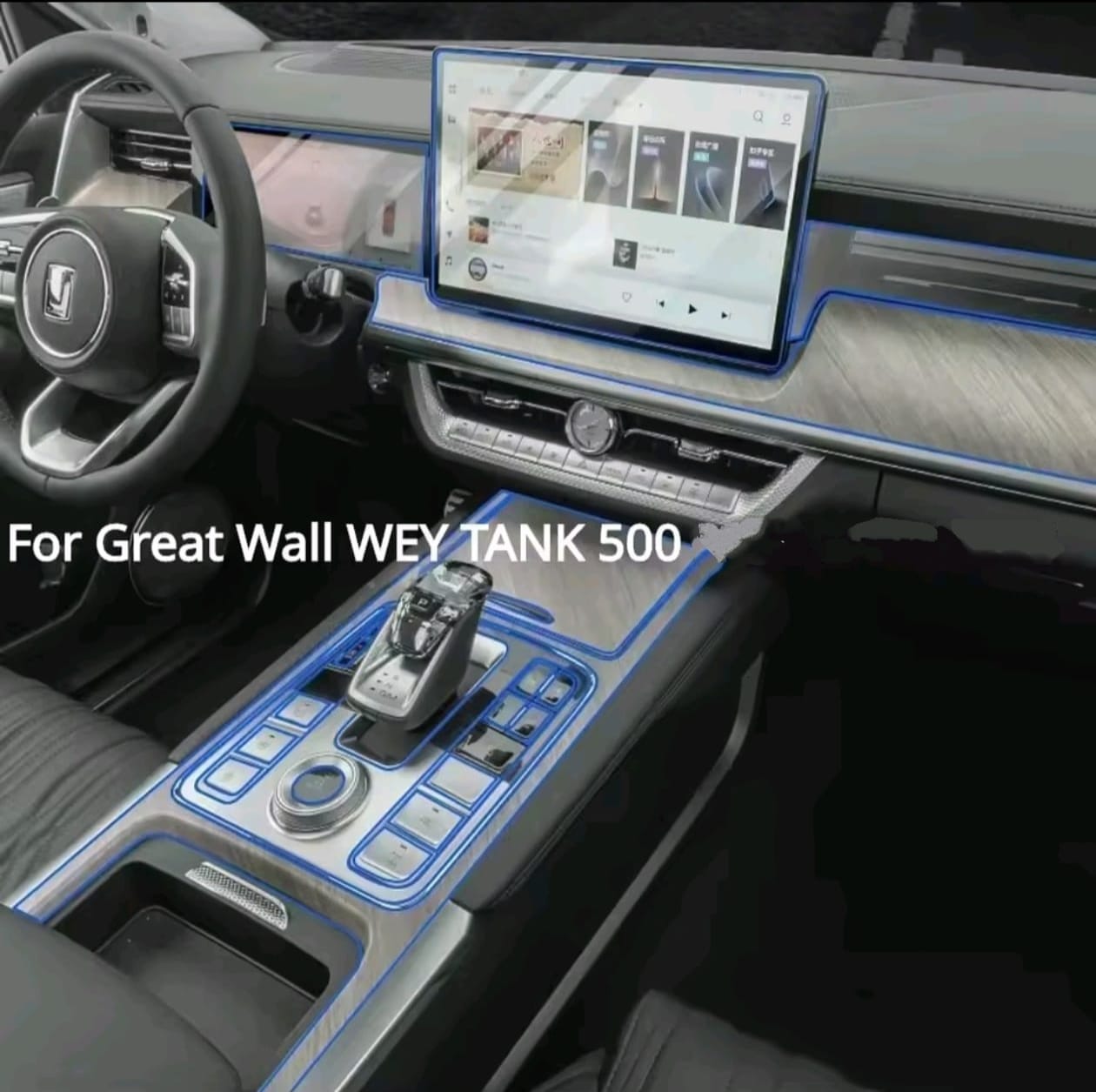 Tank 500 Premium TPU Interior PPF Protective Film – Scratch Resistant, Waterproof & Transparent