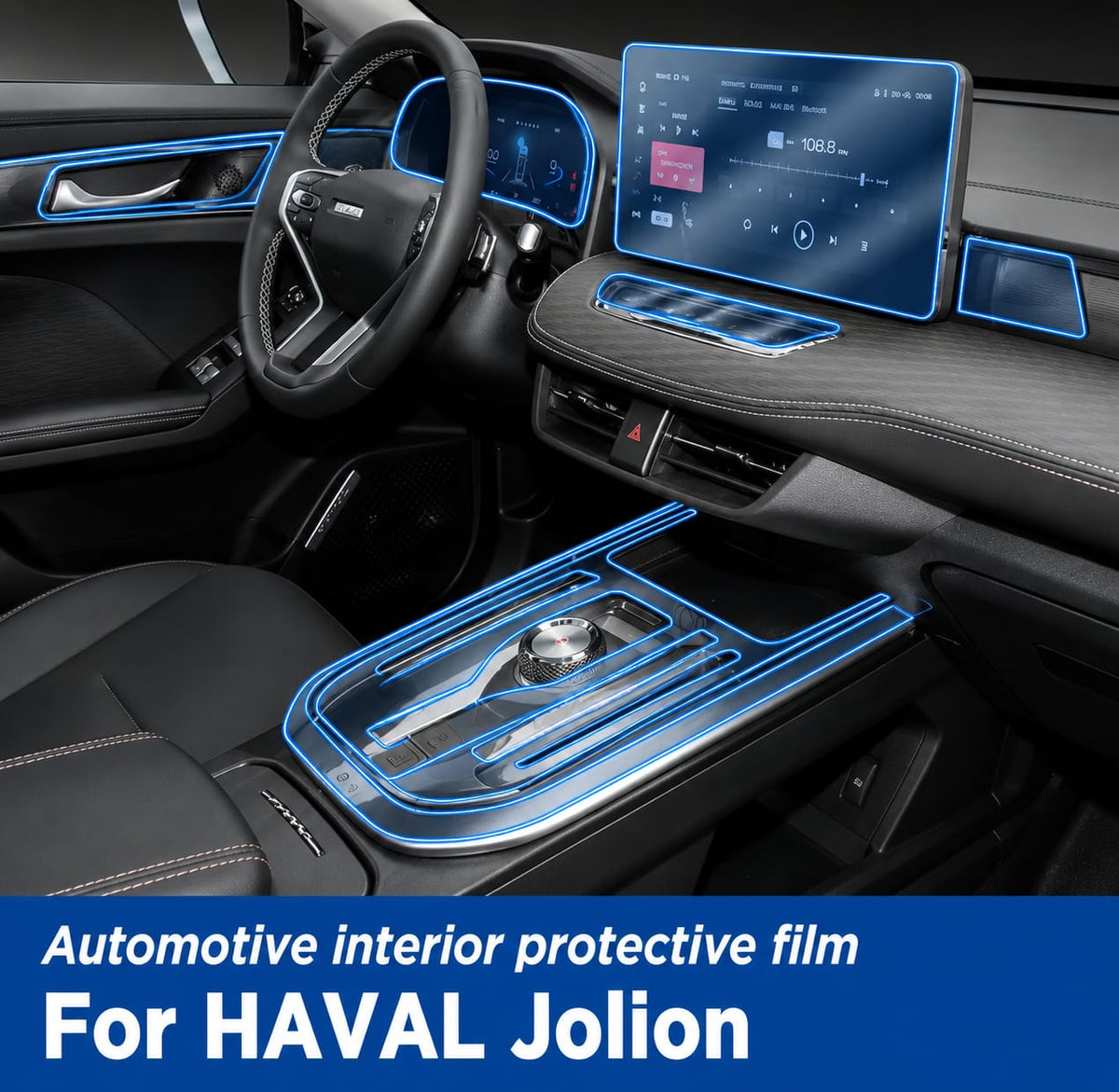 Haval Jolion Premium TPU Interior PPF Protective Film – Scratch Resistant, Waterproof & Transparent