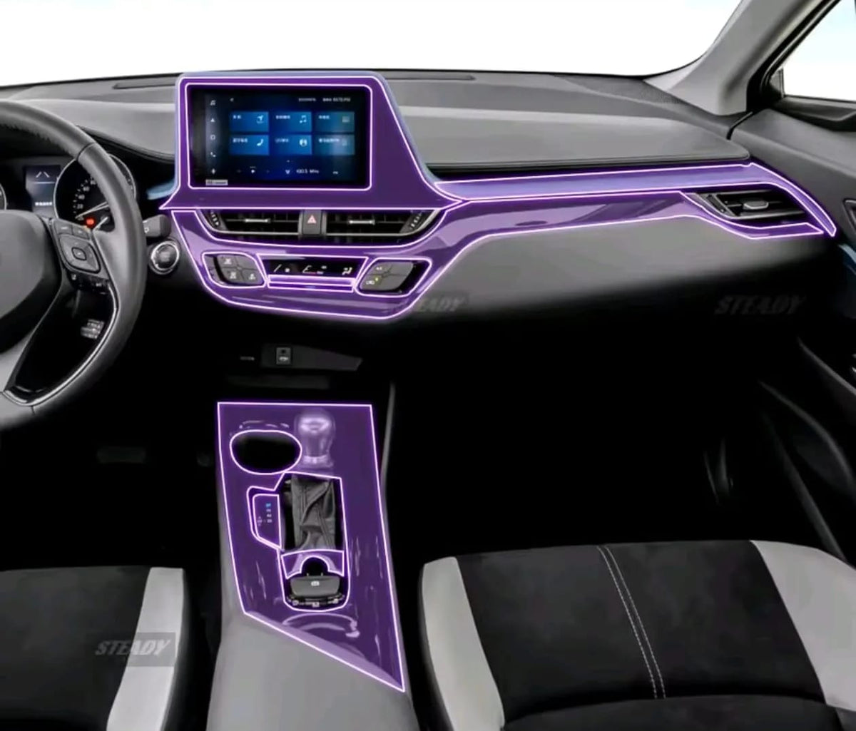Toyota Chr Premium TPU Interior PPF Protective Film – Scratch Resistant, Waterproof & Transparent