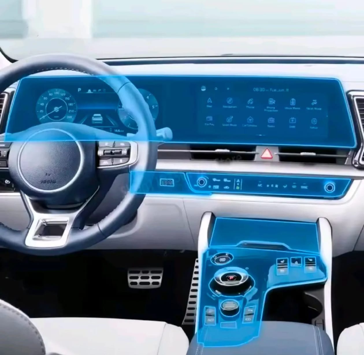 Kia Sportage Hybrid Premium TPU Interior PPF Protective Film – Scratch Resistant, Waterproof & Transparent