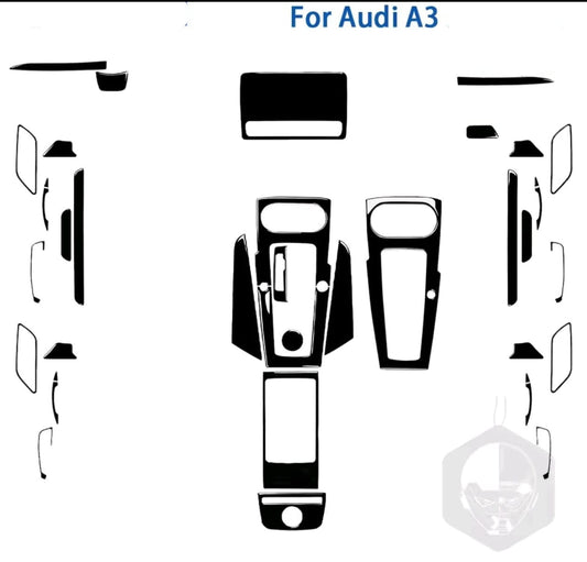 Audi A3 Premium TPU Interior PPF Protective Film – Scratch Resistant, Waterproof & Transparent