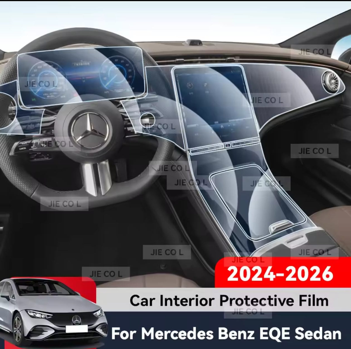 Mercedes EQS Premium TPU Interior PPF Protective Film – Scratch Resistant, Waterproof & Transparent