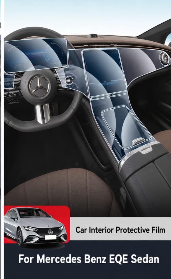 Mercedes EQS Premium TPU Interior PPF Protective Film – Scratch Resistant, Waterproof & Transparent