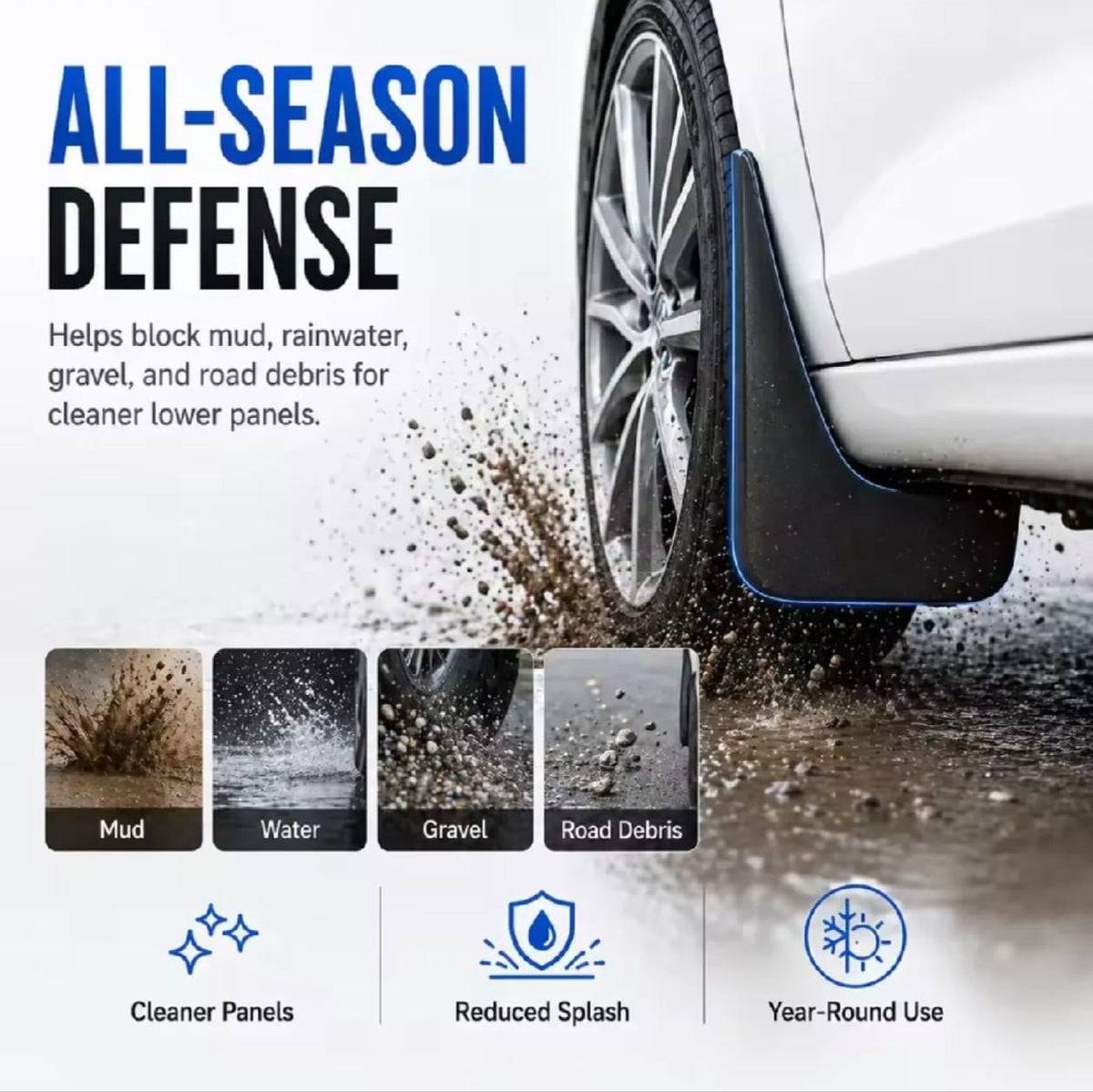 Byd Atto 2 Premium Imported Mud Flaps / Mudguards – 4 Pcs Set | Proper Fitting