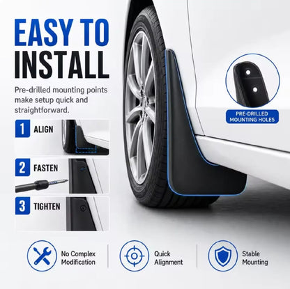 Byd Atto 2 Premium Imported Mud Flaps / Mudguards – 4 Pcs Set | Proper Fitting