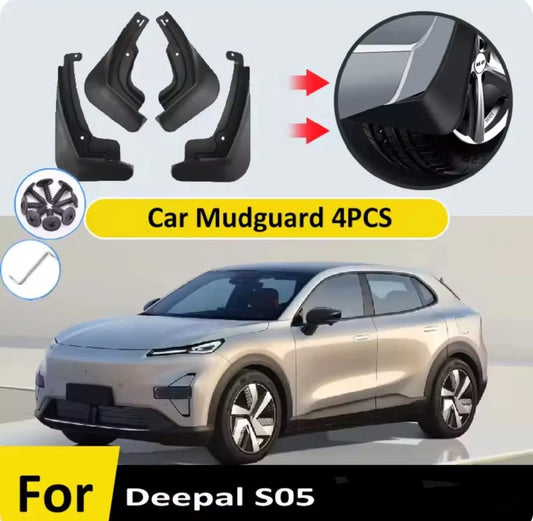 Deepal S05 Premium Imported Mud Flaps / Mudguards – 4 Pcs Set | Proper Fitting