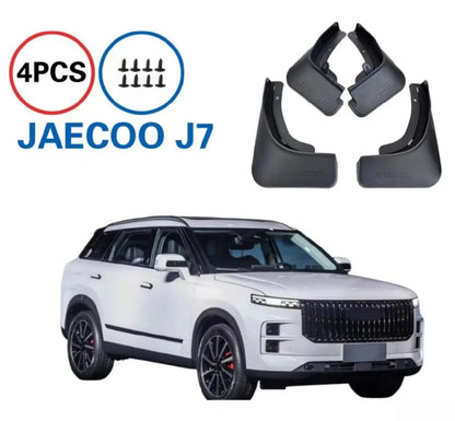 Jaecoo J7 Premium Imported Mud Flaps / Mudguards – 4 Pcs Set | Proper Fitting