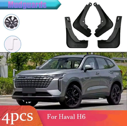 Haval H6 Facelift Premium Imported Mud Flaps / Mudguards – 4 Pcs Set | Proper Fitting