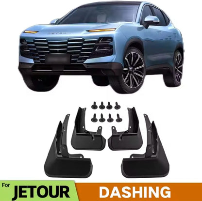 Jetour Dashing Premium Imported Mud Flaps / Mudguards – 4 Pcs Set | Proper Fitting
