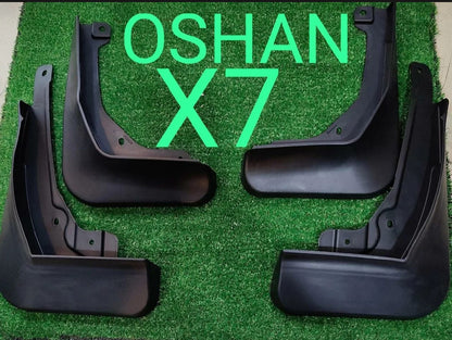 Changan Oshan X7 Premium Imported Mud Flaps / Mudguards – 4 Pcs Set | Proper Fitting