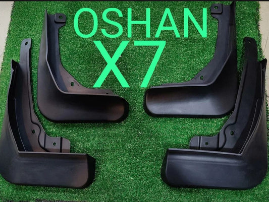 Changan Oshan X7 Premium Imported Mud Flaps / Mudguards – 4 Pcs Set | Proper Fitting
