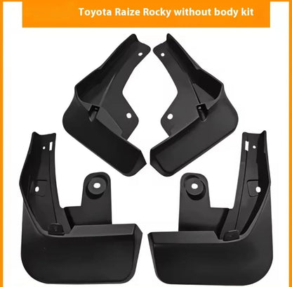 Toyota Raize Premium Imported Mud Flaps / Mudguards – 4 Pcs Set | Proper Fitting