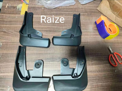 Toyota Raize Premium Imported Mud Flaps / Mudguards – 4 Pcs Set | Proper Fitting