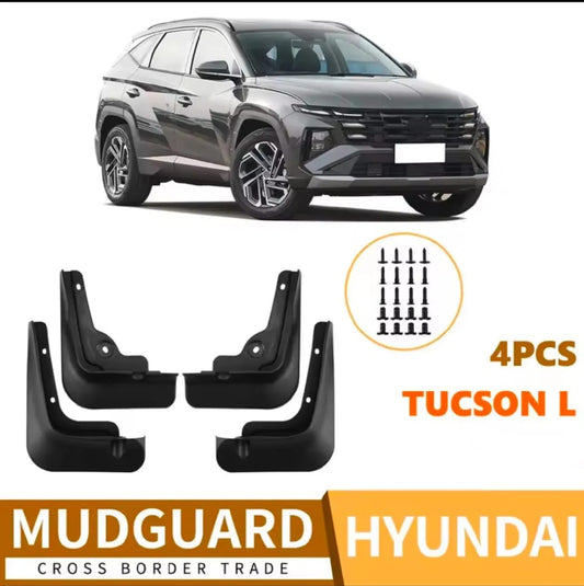 Hyundai Tucson Hybrid Premium Imported Mud Flaps / Mudguards – 4 Pcs Set | Proper Fitting