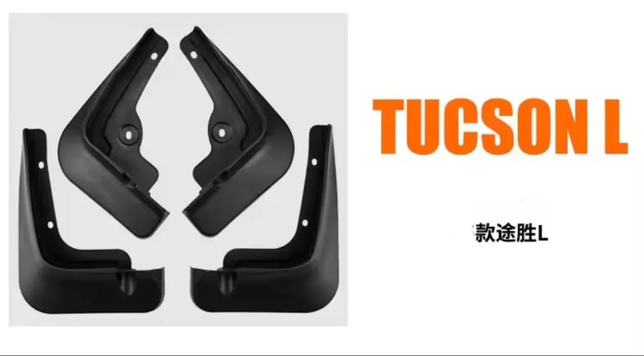 Hyundai Tucson Hybrid Premium Imported Mud Flaps / Mudguards – 4 Pcs Set | Proper Fitting
