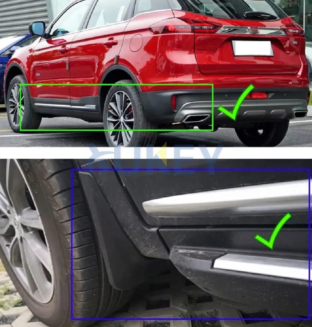 Proton X70 Premium Imported Mud Flaps / Mudguards – 4 Pcs Set | Proper Fitting