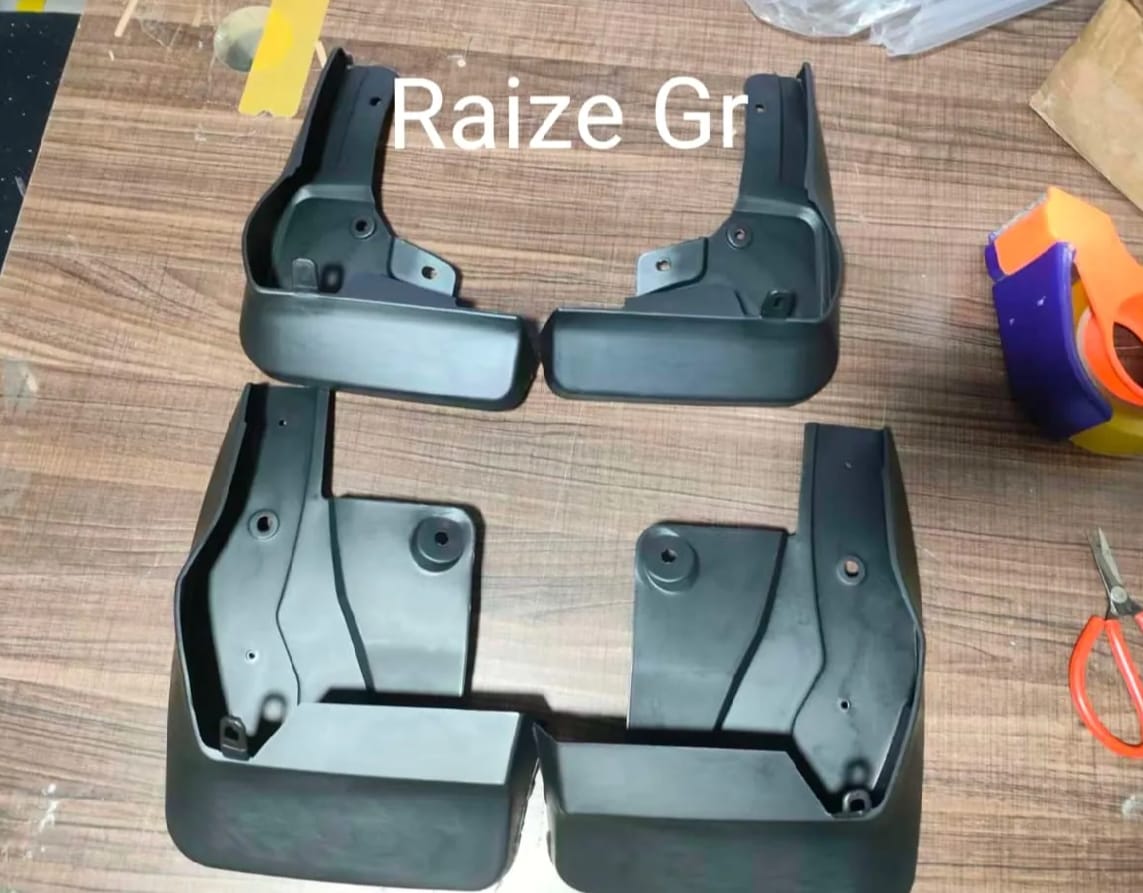 Toyota Raize Gr Premium Imported Mud Flaps / Mudguards – 4 Pcs Set | Proper Fitting