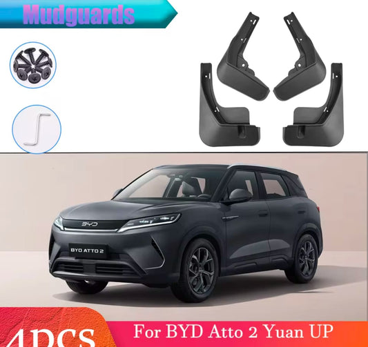 Byd Atto 2 Premium Imported Mud Flaps / Mudguards – 4 Pcs Set | Proper Fitting