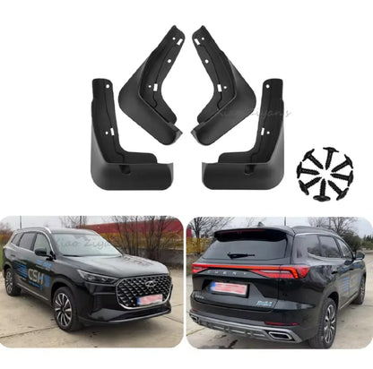 Chery Tiggo 8 PHEV Premium Imported Mud Flaps / Mudguards – 4 Pcs Set | Proper Fitting