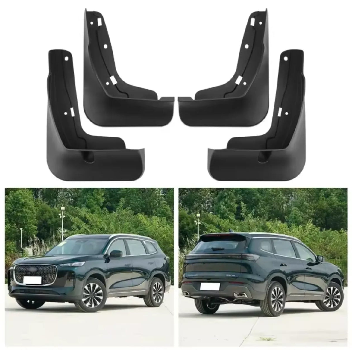 Chery Tiggo 8 PHEV Premium Imported Mud Flaps / Mudguards – 4 Pcs Set | Proper Fitting