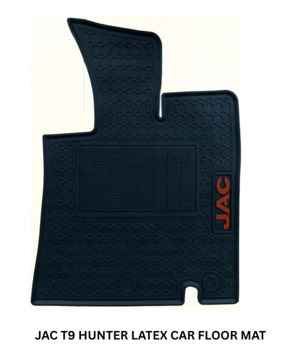 Jac T9 Premium Latex Rubber PVC Car Floor Mats – Custom Fit Heavy Duty Waterproof | 3 Pcs Set