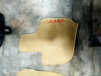 Honda City 2021-2026 Premium Latex Rubber PVC Car Floor Mats – Custom Fit Heavy Duty Waterproof | 3 Pcs Set