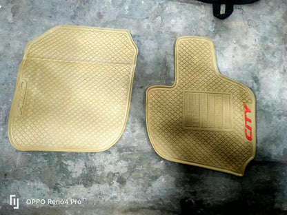 Honda City 2021-2026 Premium Latex Rubber PVC Car Floor Mats – Custom Fit Heavy Duty Waterproof | 3 Pcs Set