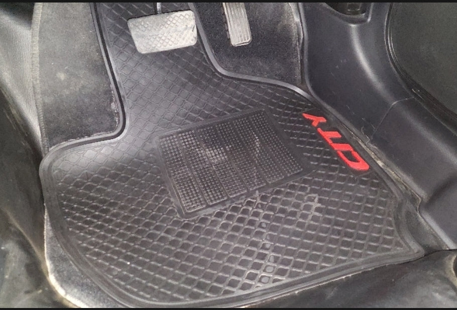 Honda City 2021-2026 Premium Latex Rubber PVC Car Floor Mats – Custom Fit Heavy Duty Waterproof | 3 Pcs Set