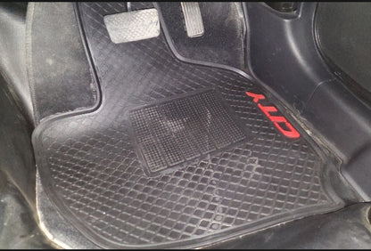 Honda City 2021-2026 Premium Latex Rubber PVC Car Floor Mats – Custom Fit Heavy Duty Waterproof | 3 Pcs Set