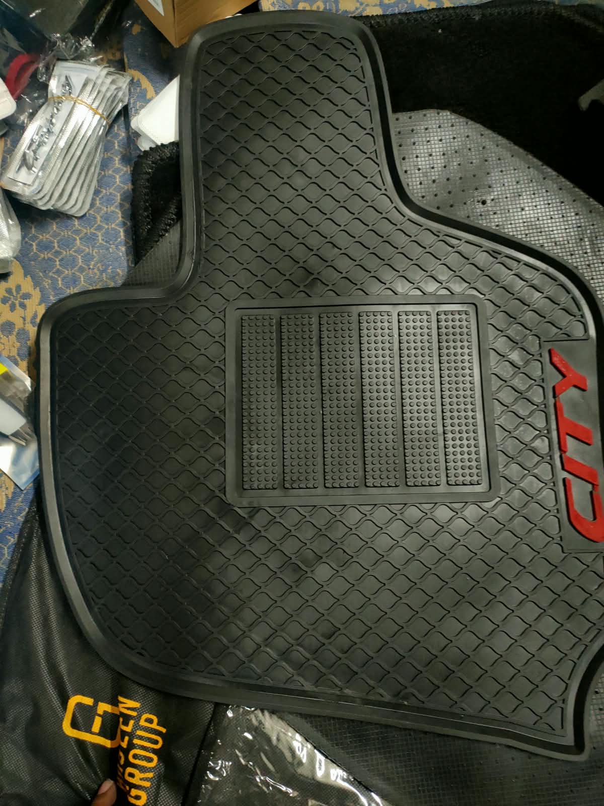 Honda City 2021-2026 Premium Latex Rubber PVC Car Floor Mats – Custom Fit Heavy Duty Waterproof | 3 Pcs Set