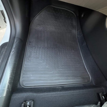 Hyundai Elantra Hybrid Premium Latex Rubber PVC Car Floor Mats – Custom Fit Heavy Duty Waterproof | 3 Pcs Set