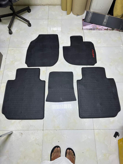 Honda Hrv Premium Latex Rubber PVC Car Floor Mats – Custom Fit Heavy Duty Waterproof | 3 Pcs Set