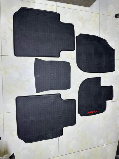 Honda Hrv Premium Latex Rubber PVC Car Floor Mats – Custom Fit Heavy Duty Waterproof | 3 Pcs Set