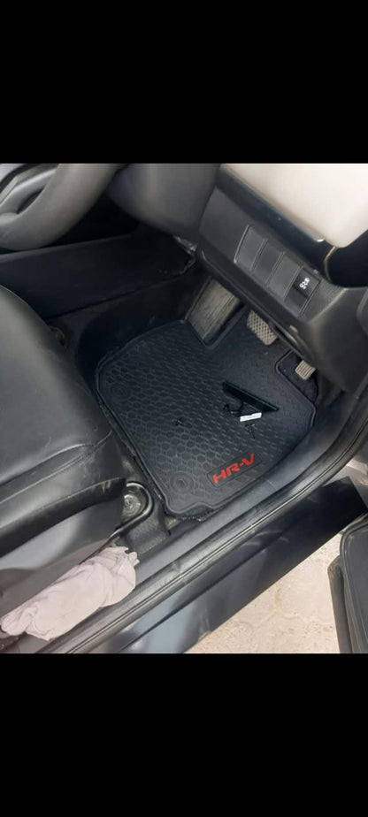 Honda Hrv Premium Latex Rubber PVC Car Floor Mats – Custom Fit Heavy Duty Waterproof | 3 Pcs Set