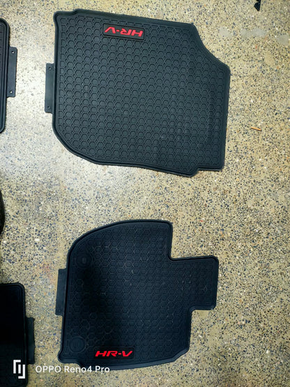 Honda Hrv Premium Latex Rubber PVC Car Floor Mats – Custom Fit Heavy Duty Waterproof | 3 Pcs Set