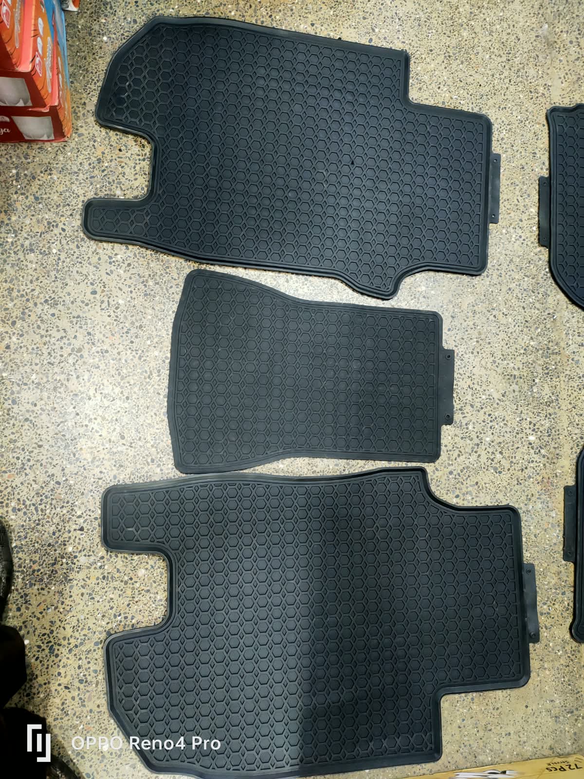 Honda Hrv Premium Latex Rubber PVC Car Floor Mats – Custom Fit Heavy Duty Waterproof | 3 Pcs Set