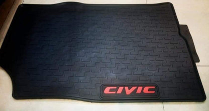 Honda Civic X 2016-2021 Premium Latex Rubber PVC Car Floor Mats – Custom Fit Heavy Duty Waterproof | 3 Pcs Set