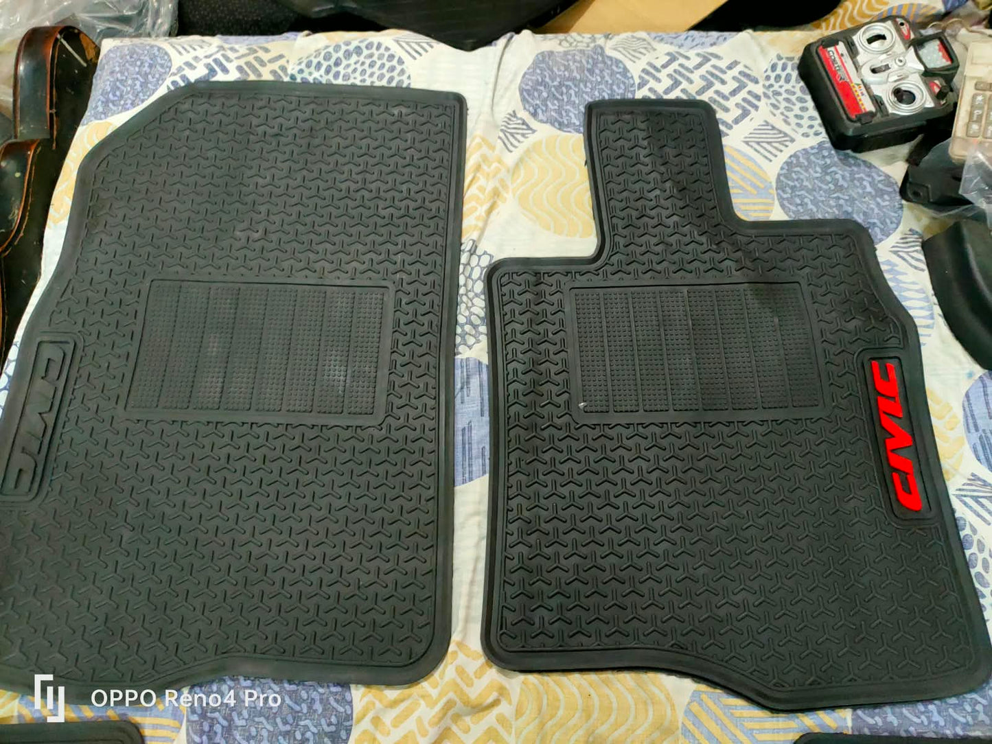 Honda Civic 2022-2026 Premium Latex Rubber PVC Car Floor Mats – Custom Fit Heavy Duty Waterproof | 3 Pcs Set