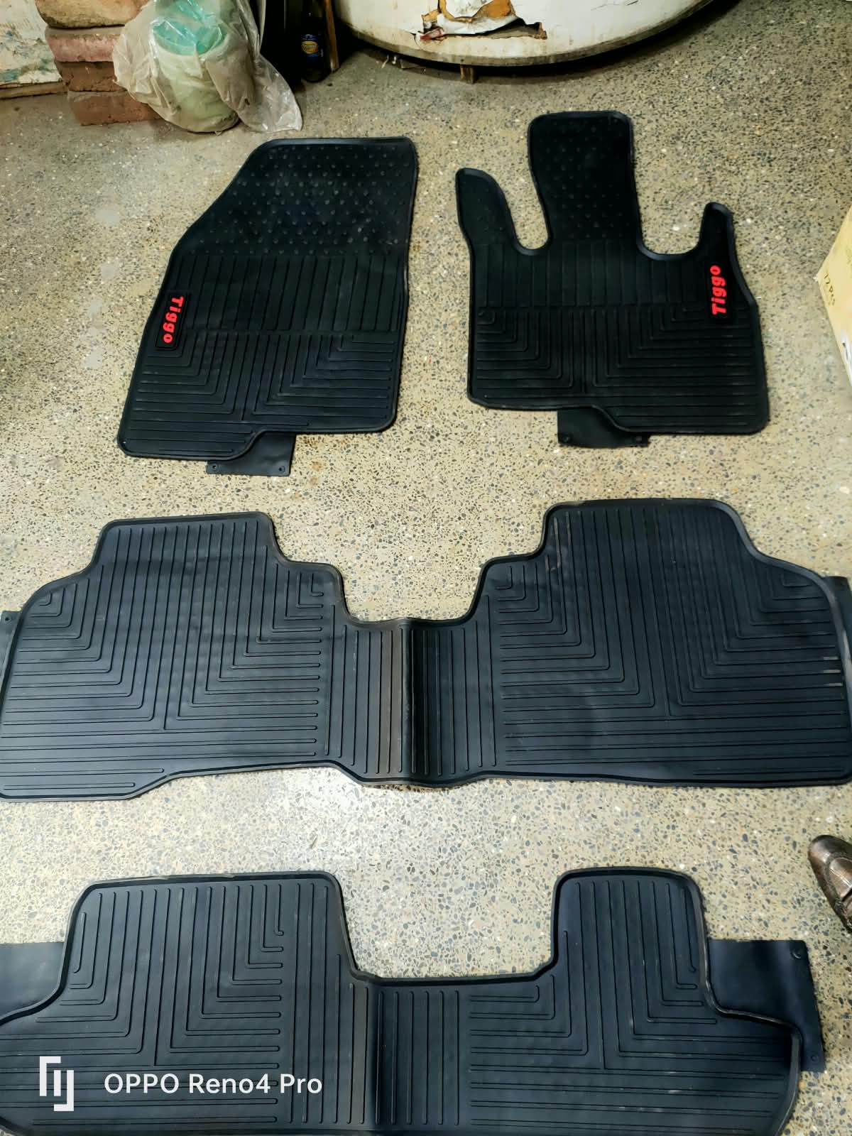 Chery Tiggo 9 PHEV Premium Latex Rubber PVC Car Floor Mats – Custom Fit Heavy Duty Waterproof | 4 Pcs Set