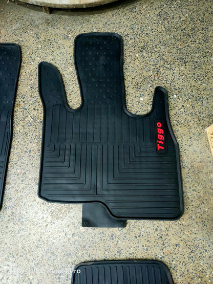 Chery Tiggo 9 PHEV Premium Latex Rubber PVC Car Floor Mats – Custom Fit Heavy Duty Waterproof | 4 Pcs Set