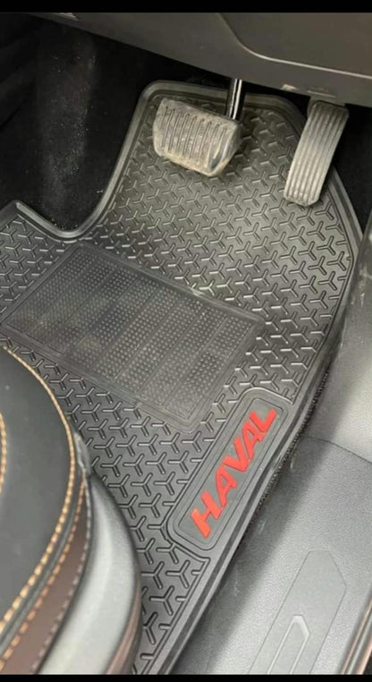 Haval H6 Facelift Premium Latex Rubber PVC Car Floor Mats – Custom Fit Heavy Duty Waterproof | 3 Pcs Set