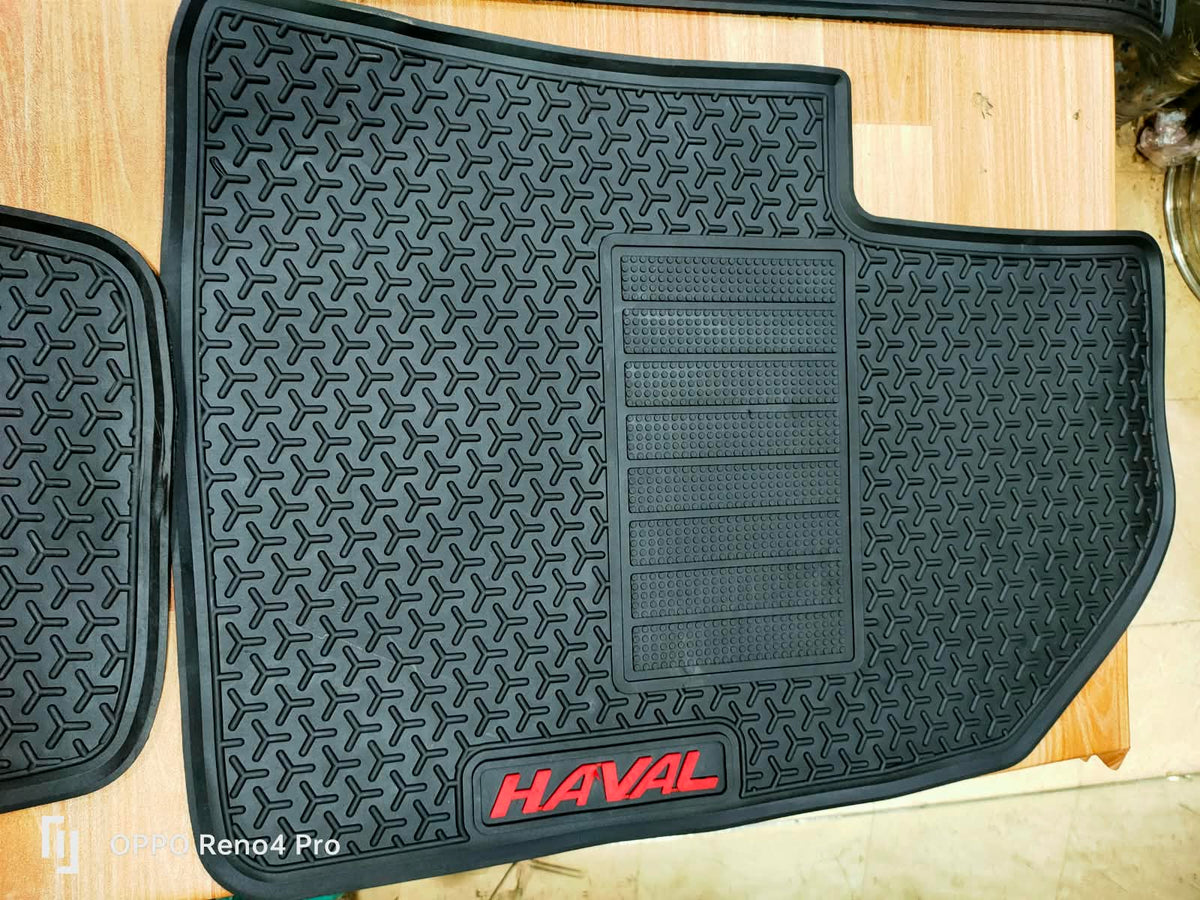 Haval H6 Facelift Premium Latex Rubber PVC Car Floor Mats – Custom Fit Heavy Duty Waterproof | 3 Pcs Set