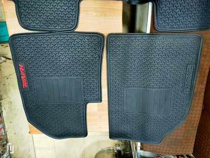 Haval H6 Facelift Premium Latex Rubber PVC Car Floor Mats – Custom Fit Heavy Duty Waterproof | 3 Pcs Set