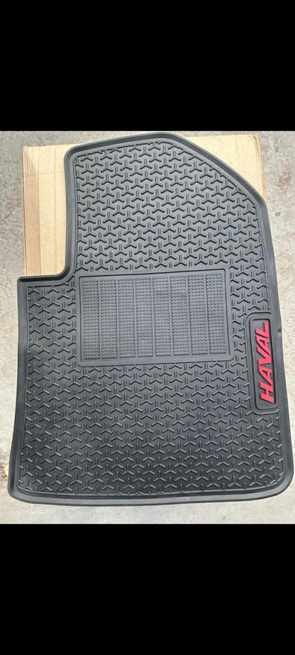 Haval H6 Facelift Premium Latex Rubber PVC Car Floor Mats – Custom Fit Heavy Duty Waterproof | 3 Pcs Set
