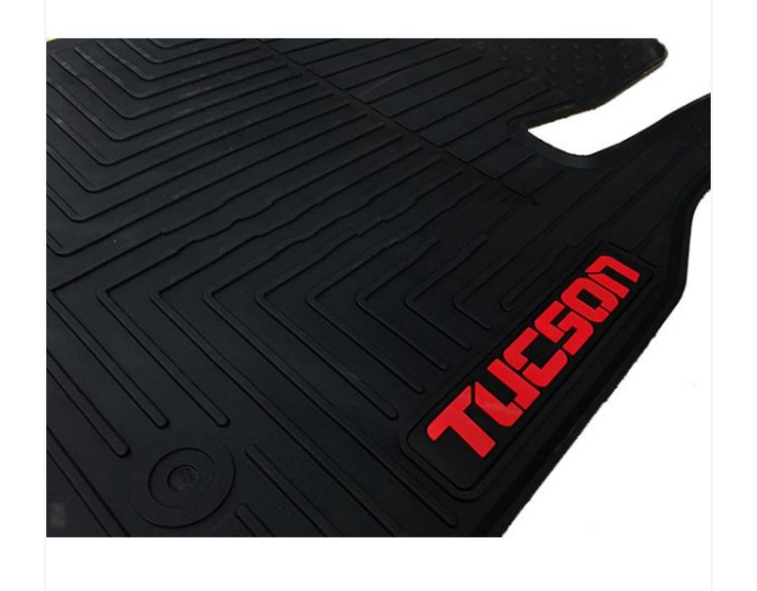 Hyundai Tucson 2020-2025 Premium Latex Rubber PVC Car Floor Mats – Custom Fit Heavy Duty Waterproof | 3 Pcs Set