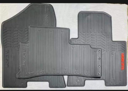 Hyundai Tucson 2020-2025 Premium Latex Rubber PVC Car Floor Mats – Custom Fit Heavy Duty Waterproof | 3 Pcs Set