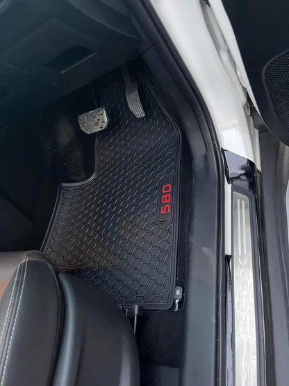 DFSK Glory 580 Pro Premium Latex Rubber PVC Car Floor Mats – Custom Fit Heavy Duty Waterproof | 4 Pcs Set