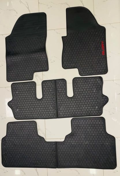 DFSK Glory 580 Pro Premium Latex Rubber PVC Car Floor Mats – Custom Fit Heavy Duty Waterproof | 4 Pcs Set